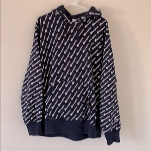 Champion logo print men’s xl hoodie navy
